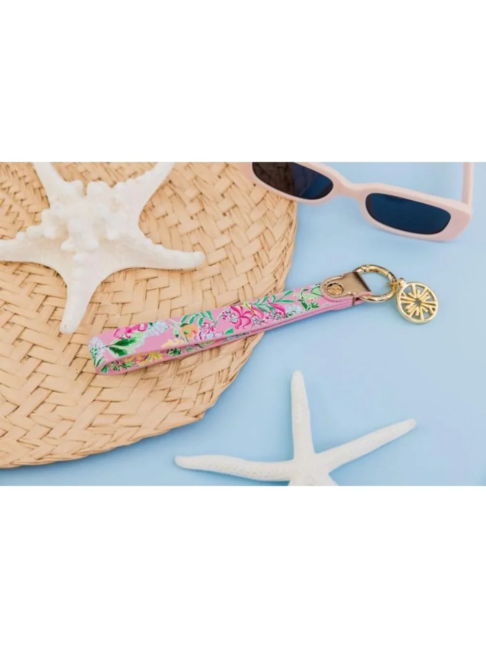 Durable Leatherette Wristlet Keychain - Cute Accessory with Metal Ring for Keys